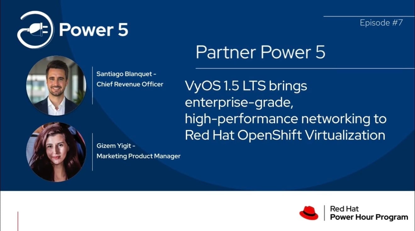Power 5 Podcast: VyOS 1.5 LTS for Red Hat OpenShift Virtualization