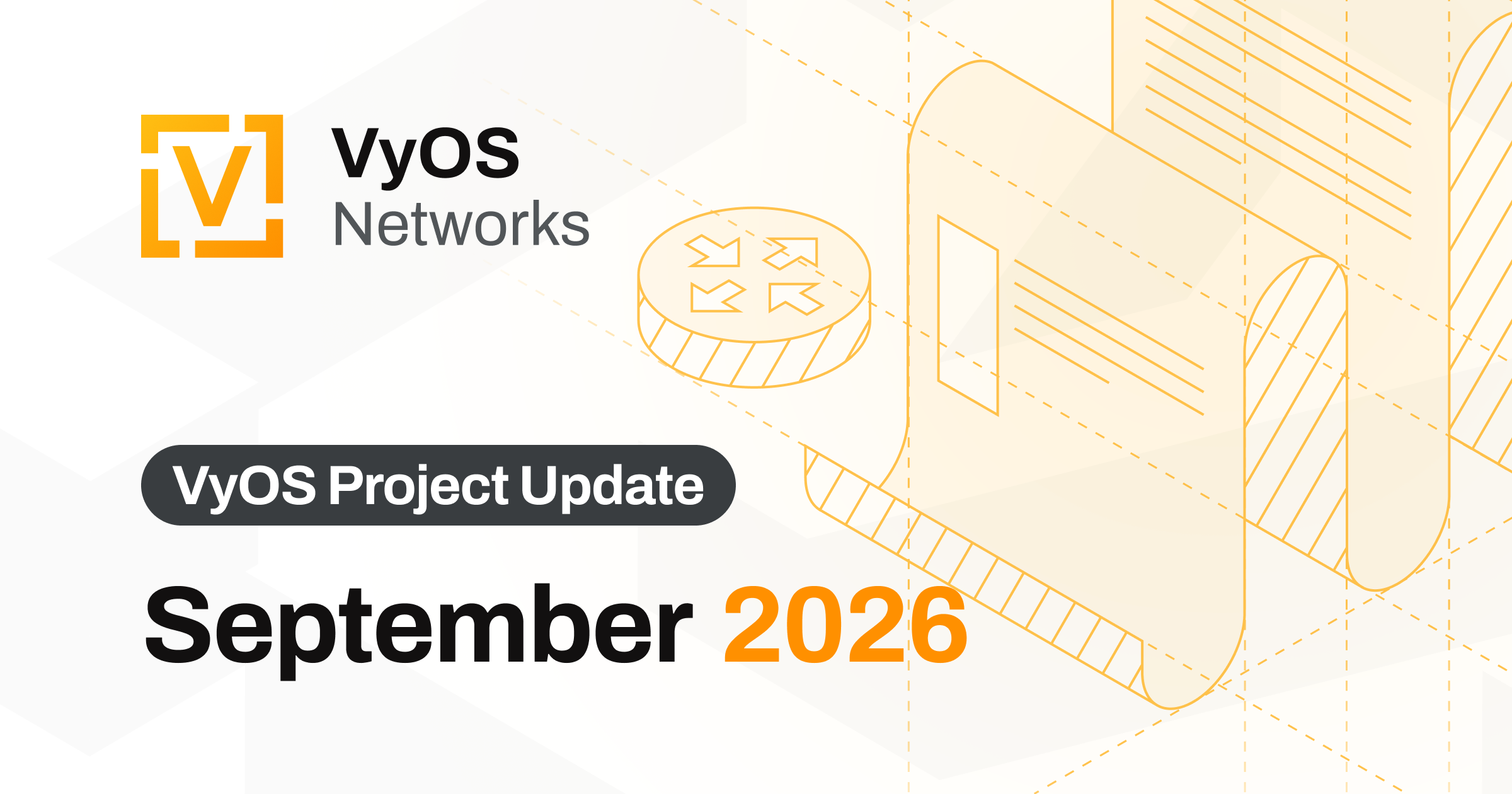 VyOS September 2026 development update covering OpenVPN DCO, REST API authentication, routing fixes, and community contributions.